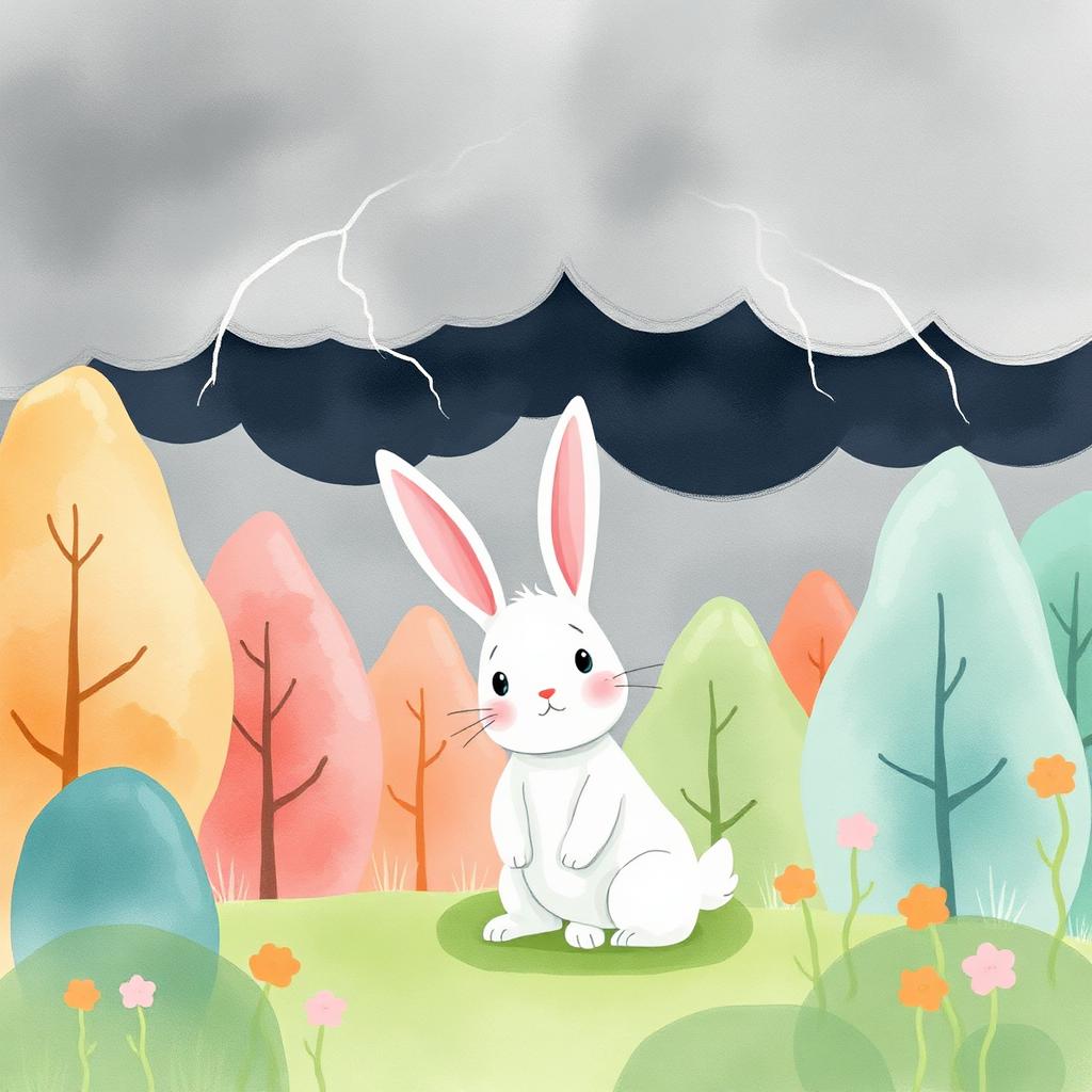 Cielo gris de tormenta sobre el bosque